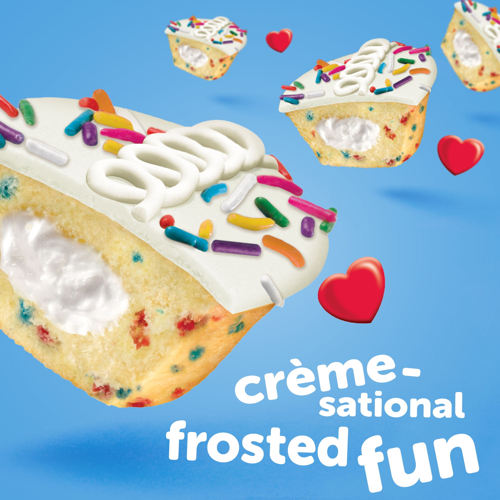 HOSTESS Birthday Cupcakes, Frosted Cupcakes, Individually Wrapped, Creamy Center, 8 Count , 13.1 oz