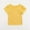 Yellow, variant on Baby and Toddler Girls Short Sleeve T-Shirts Cotton Crewneck Shirts Basic Solid Tees Summer Casual Tops 6Months-5Years