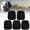 Black, variant on BIMZUC 5pcs Archery Arrow Rest Adhesive Silent Bow Stick Plate Premium Cowhide Leather Outdoor Target Shooting Accessories Universal Replacement For Recurve Bows Brown