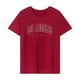 thumbnail image 1 of Camiseta de mujer de verano con cuello redondo para desplazamientos, trabajo, camping, compras, mujer Rojo, 1 of 7