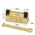 thumbnail image 2 of Worgeous 2 Pcs Antique Lock for Mini Lock Jewelry Box Antique Padlock 3.3X1cm, 2 of 8