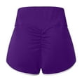 thumbnail image 5 of Bibifish Womens Shorts High Waist Slim Fit Shorts Ruched Detail Soft Stretchy Breathable Lightweight Casual Gym Yoga Sports Shorts, 5 of 5