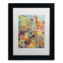 Trademark Fine Art "Cellulaires" Canvas Art by Sylvie Demers, White Matte, Black Frame