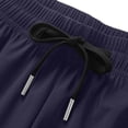 thumbnail image 6 of Men's Big and Tall Sports Pants 3/4 Length Athletic Trousers Cooling Lightweight Workout Bottoms Elastic Waist Drawstring Pants with Pockets, 6 of 7