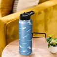 thumbnail image 5 of 40oz Cute Shark Water Bottle with Handle and Flip Straw, Sports Stainless Steel Insulated Cup, Travel Coffee Mug Tumbler, Birthday Mothers Day Chritmas Gifts for Women Animal Lovers, 5 of 6