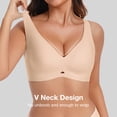 thumbnail image 3 of Daystry Womens No Underwire Bras Wireless Bra Supportive Seamless Bras Full Coverage Push Up Comfortable Everyday T-shirt Bras, 3 of 11