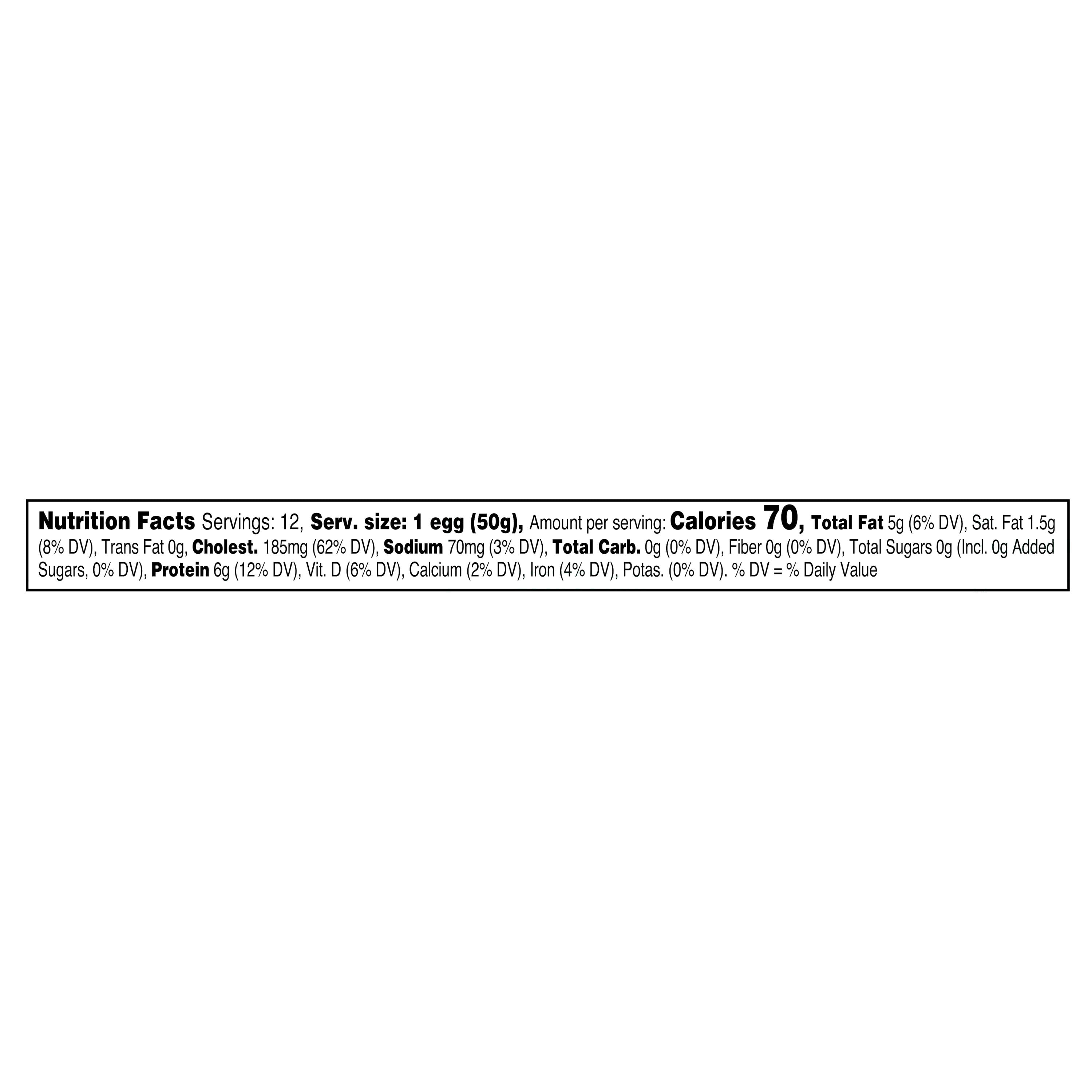 Great Value Cage-Free Large White Eggs, 12 Count