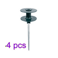 4 Pack Garden Hose Guide Spikes, Hose Guide on Zinc Spike Garden Hose