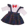 thumbnail image 3 of Ropa de muñeca americana Hugo 18 pulgadas escolar plisado azul, 3 of 5