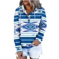thumbnail image 2 of Puntoco Mujer Moda Impreso Blusa Manga Larga Tops Sudadera Bolsillos Con Capucha Puntoco Puntoco-1, 2 of 5