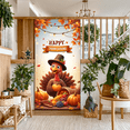 thumbnail image 6 of Colorful Theme Happy Thanksgiving Animal Character Autumn Leaves Banner for Fall Celebration Holiday Party Indoor Outdoor Decoration, 6 of 8