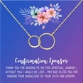 thumbnail image 2 of Anavia Confirmation Sponsor Gift for Women, Gifts for Sponsors, Baptism Gift, Goddaughter Gift, Thank you Religious Sponsor Gifts Card Necklace-[Gold Infinity Double Ring, Blue-Purple Gift Card], 2 of 3