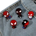 thumbnail image 3 of 5pcs Cute Spiderman Enamel Pins - Collectible Badge Set for Jackets, Bags & Gifts, 3 of 5