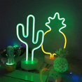 thumbnail image 3 of Lámpara de luz nocturna con letrero de neón de cactus con base de soporte decorativa Sincero Electrónica, 3 of 5