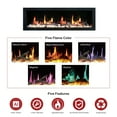 thumbnail image 5 of Litedeer Homes Electric Fireplace Insert ZEF78V Litedeer Latitude II Smart Wall Mounted Electric Fireplace With App 58 inch, 5 of 5