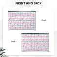 thumbnail image 3 of Haiem Striped Flamingo Music Lover Merch Makeup Bag, Cosmetic Bag,Singer Fans Cosmetic Bag, Portable Stationary Storage Organizer, Travel Makeup Bag, 3 of 8