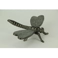 thumbnail image 2 of Bronze Finish Cast Iron Garden Dragonfly Indoor Outdoor Statue, 2 of 3