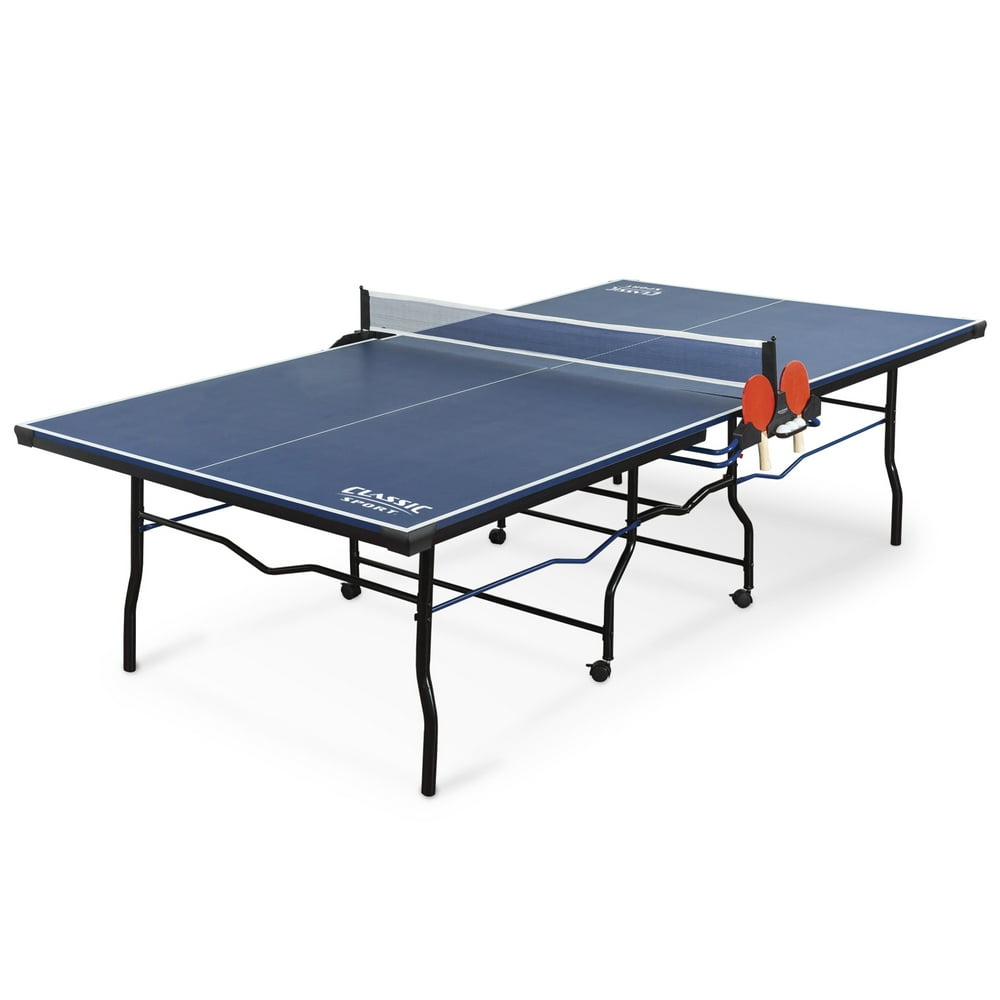 Classic Sport 3000 Two Piece Table Tennis Table; Tournament Size 9 ft