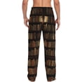 thumbnail image 3 of Haiem Bookshelves Men's Pajama Pants Ultra Lightweight Pjs Bottoms Sleepwear Bottom Pants with Pocket Drawstring-Small, 3 of 9
