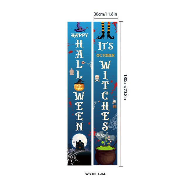 2023 Nueva Bandera Colgante Halloween Porche Muerto Tirar De La Fantasma Festival Patio Fiesta Decorativa Puerta Cortina Coutet