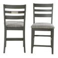 thumbnail image 5 of Vilo Home Palermo 7-Piece Engineered Wood Pub Dining Set in Gray, 5 of 5