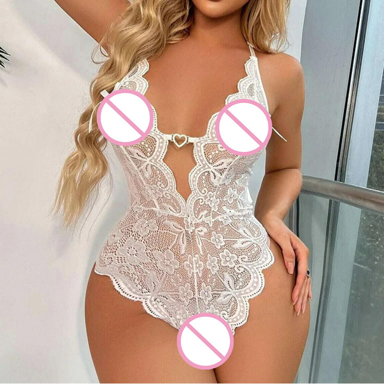 Women Lace Bodysuit Teddy Lingerie Sexy Lingerie Sleepwear Lace Underwear  Pajama Extra Small Lingerie for Women, Black, Large : : Clothing,  Shoes & Accessories