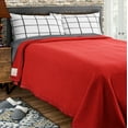 thumbnail image 5 of Rivoli Oversized 100% Virgin Wool Blanket, Red, King, 5 of 8