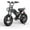 16" Black, variant on Spacewalk 16" Fat Tire Electric Bike – 750W Motor, 21.7MPH, 48V 15Ah Removable Battery – Compact Ebike for Riders 4'10" to 5'5" & Teens – 4 Shock Absorbers, Smooth Ride