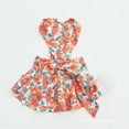 thumbnail image 2 of Chien Bowknot Robe Fleur: Coton Chiot Princesse Robe pour Animaux de Compagnie Vêtements pour l'Été, 2 of 3