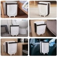 thumbnail image 4 of jojobnj Cubo de basura plegable, cubo de basura colgante actualizado con soporte para bolsa de basura para puerta de armario de cocina, cubo de basura para cocina, dormitorio, coche, camping, 5 l (pequeño) Vhermosa LL-2128, 4 of 8