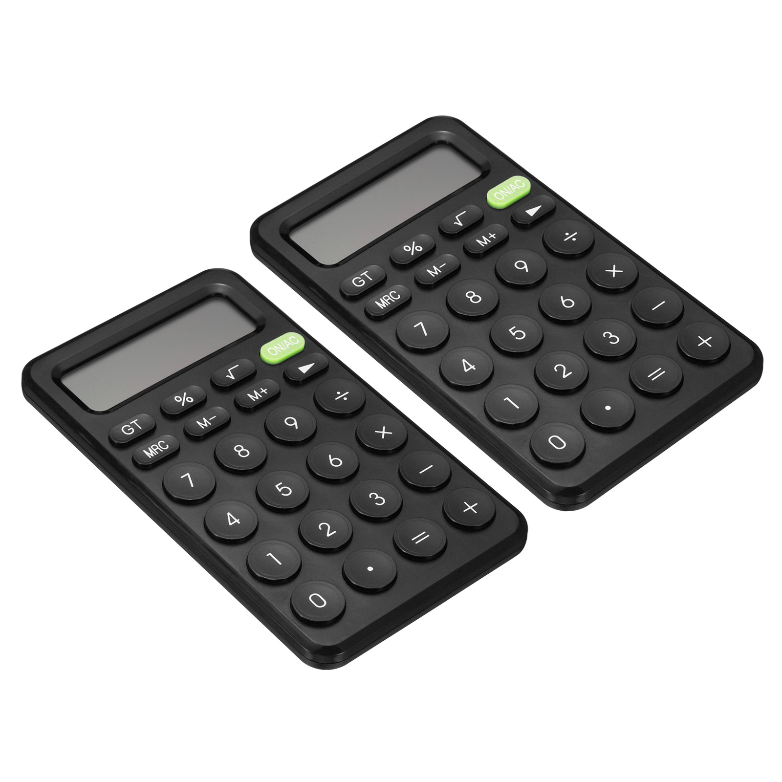 Uxcell Desk Basic Cute Calculator, 2 Pack Desktop Calculators Battery Powered with 12 Digit LCD