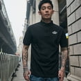 thumbnail image 2 of Camiseta para hombre, polos gráficos, camiseta blanca, holgada, con cuello, para hombre, ropa de hombre Katoen, moda 2024, básica original, 2 of 5