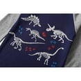 thumbnail image 3 of Rimyaw Boys Pajamas Set Dinosaur Car Graphic Sleepwears Kids Cotton Long Sleeve Casual Clothes 7T, 3 of 7
