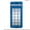 Phone Booth Blue, variant on ShockProof Phone Case for Motorola Moto G Power 5G 2026, with Screen Protector, by OneToughShield - Kaleidoscope Rose