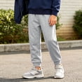 thumbnail image 6 of Plebaso Boys Girls Baggy Jogger Sweatpants High Elastic Waist Athletic Joggers Cotton Sweats Pants with Pockets, 6 of 7