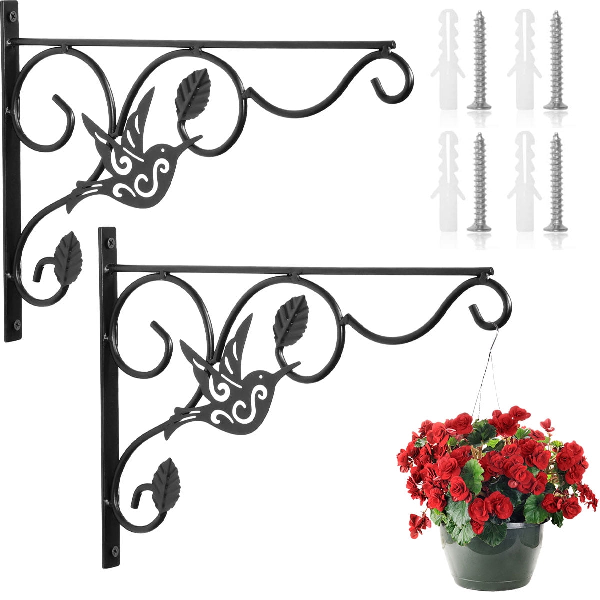 Austok Hanging Plant Bracket,Iron Wall Hook Plant Hanger Bracket for