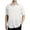 White, variant on Men's Short Sleeve Oxford Shirt Regular Fit Button Down Collar Shirts with Pocket White XXXL(XXXL)