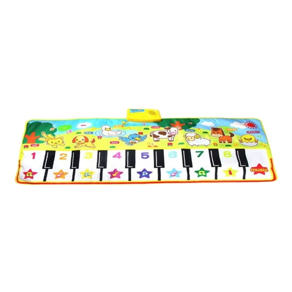 Alfombra de para de Baile Manta de Animales Alfombrilla de Juguetes para Bebé Niño 135x58cm