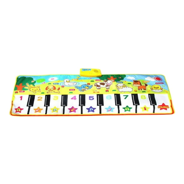 Alfombra de para de Baile Manta de Animales Alfombrilla de Juguetes para Bebé Niño 135x58cm