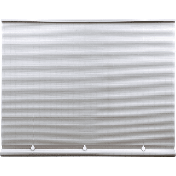 Cordless Roll up Sun Shade PVC White Blinds Outdoor Home Patio Porch 36 X 72 In