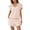 Z-Beige14, variant on Womens Summer 2 Piece Sweater Sets Short Sleeve Lapel With Zipper Solid Color Outfits Spring Summer Fall Comfortable Relaxed Fit For Everyday Wear Ladies Two Piece Shorts Outfits