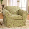Home Trends Madeline Chair Slipcover, Sage