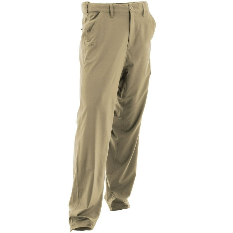 Huk Men's Next Level Khaki XX-Large Performance Fishing Pants 