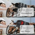 thumbnail image 4 of Personalized Photo Blankets for Girlfriend Boyfriend Gifts, Custom Wife Photo Blankets Flannel Blanket for Wife Husband Couples Gift, 4 of 6