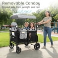 thumbnail image 5 of LINLUX 4-in-1 Stroller Wagon for 4 Kids, 200 Lbs Capacity, All-Terrain Wheels, Black & Gray, 5 of 10