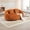 Orange, variant on Round Chenille Sofa with 2 Pillows, High - Density Memory Foam, Compressed Packaging, Modern Cozy Couch for Living Room Beige