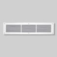 thumbnail image 1 of Air Return Grill 4″ x 24″ with 6″ x 26″ Faceplate –Linear Design HVAC Vent Cover, Cast Aluminum, Powder-Coated Repaintable Wall Ceiling Floor Cold Air Return Grille (VR109), 1 of 6