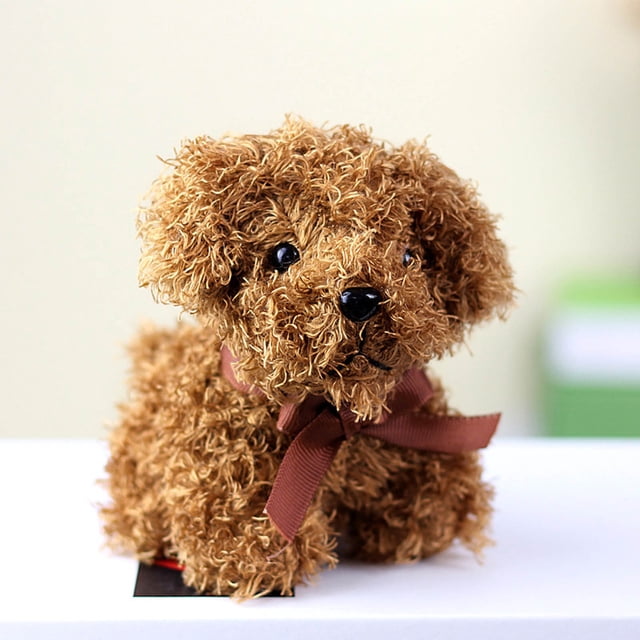 Fiudx Liquidación de ofertas flash 12 Cm perro de imitación caniche juguetes muñeco succionado llavero con anilla colgante juguetes para regalo de Navidad
