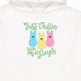 thumbnail image 3 of Inktastic Funny Easter Just Chillin' with My Peeps Youth Hoodie Sweatshirt, 3 of 4