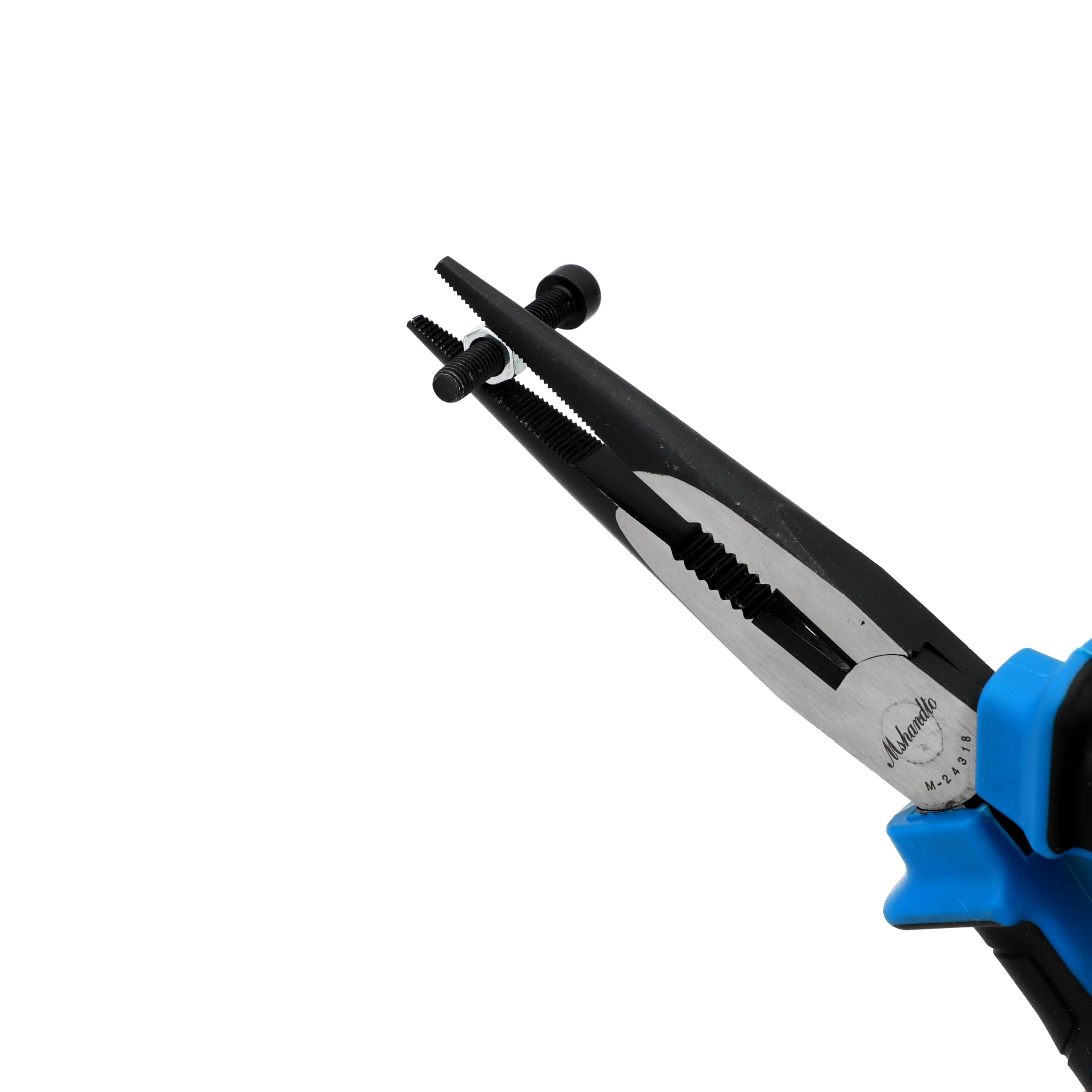 Needle Nose Pliers, 6" Long Nose Pliers for Wire Bending, High Carbon Steel Needle Nose Plier, Serrated Jaw Pliers for Jewelry Making, Electronics Repair, Object Grasping